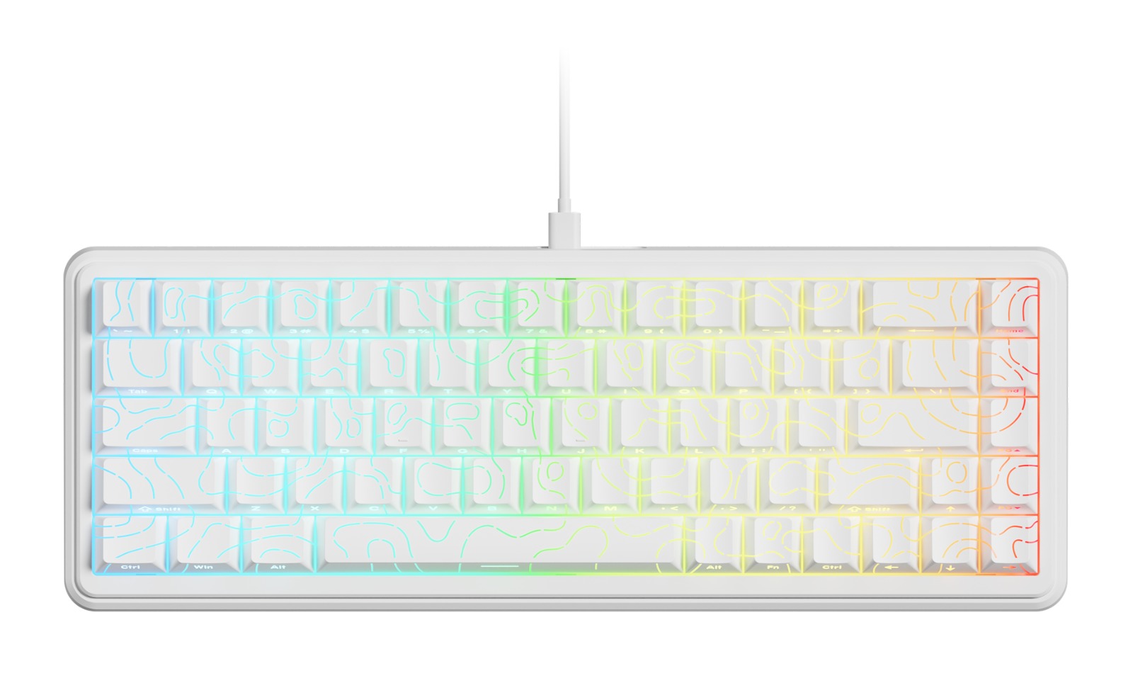 V68 – Tri-Mode RGB Wireless Membrane Keyboard